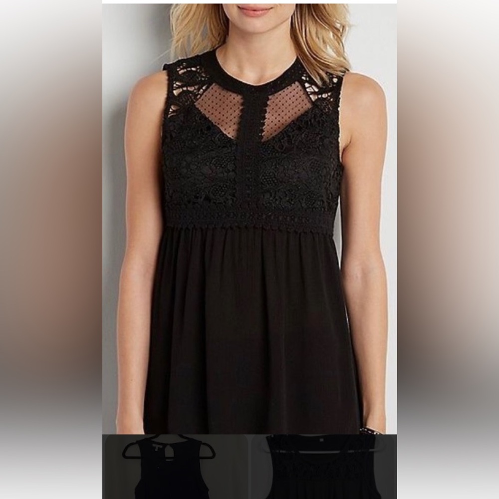 Maurices Black Lace Blouse